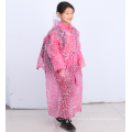 Long veste sur personnalisation imprimés rose rouge transparent pvc arc pour enfants poncho
